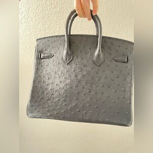 Customized Ostrich b25 in black color with palladium hardware